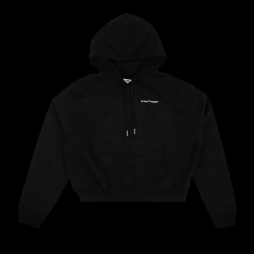 Off-White Logo Printed Hoody Black (Women's)