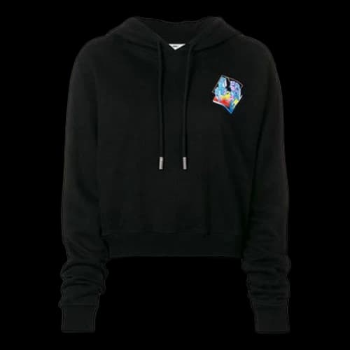 Off-White Microenvironment Crop Hoody Black (Women's)