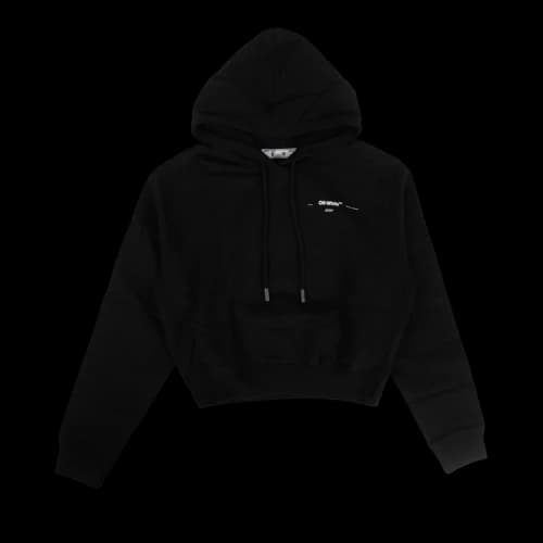 Off-White Puzzle Cropped Sweatshirt 'Black'