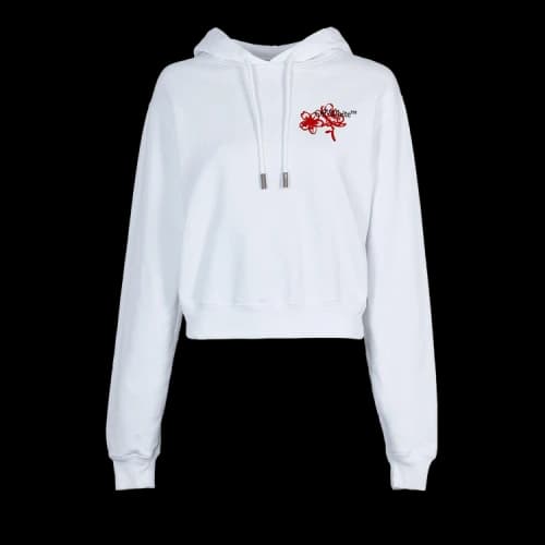 Off-White CNY Cropped Hoodie 'White'