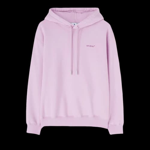 OFF-WHITE Women's Diag Regular Fit Lilac Hoodie Purple