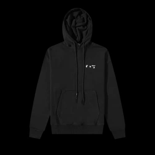 Off-White Swimming Man Logo Hoodie 'Black/White'