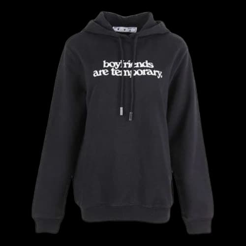 Off-White Alphabet Slogan Hoodie Black (Women's)