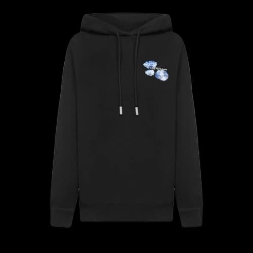 OFF-WHITE Women's Embroidered Floral Arrow Reg Hoodie Black