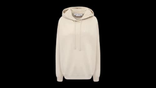 OFF-WHITE Women's Swimming Man Regular Fit Hoodie Beige