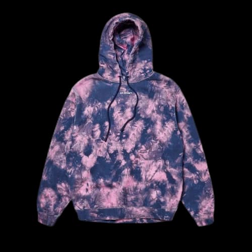Off-White Arrows Motif Tie Dye Hoodie 'Pink/Blue'