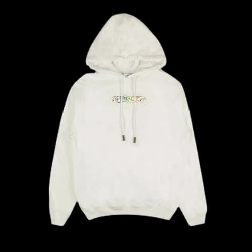 Off-White Cards Logo Hoodie 'White'