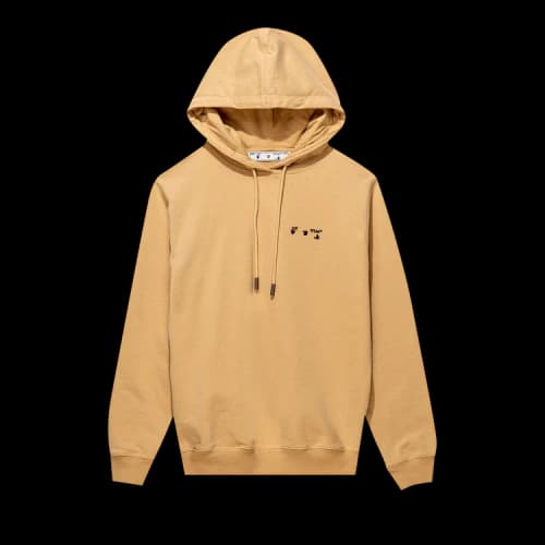 Off-White Logo Hoodie 'Sand/Black'