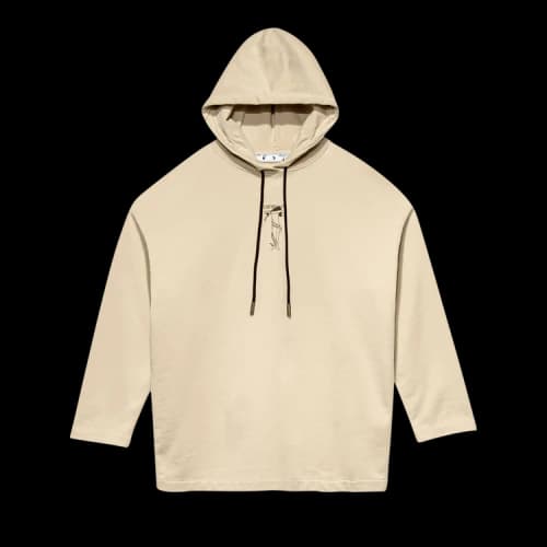 Off-White Adam And Eve Oversized Hoodie 'Grey/Black'