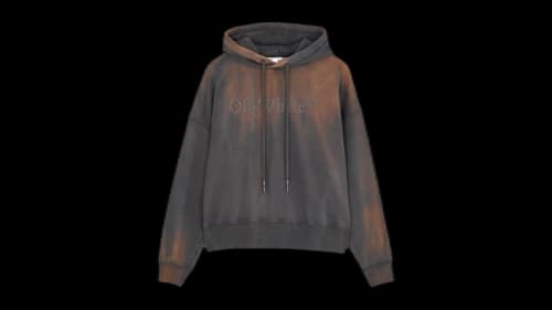 OFF-WHITE Women's Laundry Hoodie Brown
