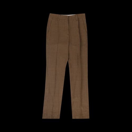 Off-White Plaid Trouser 'Brown'