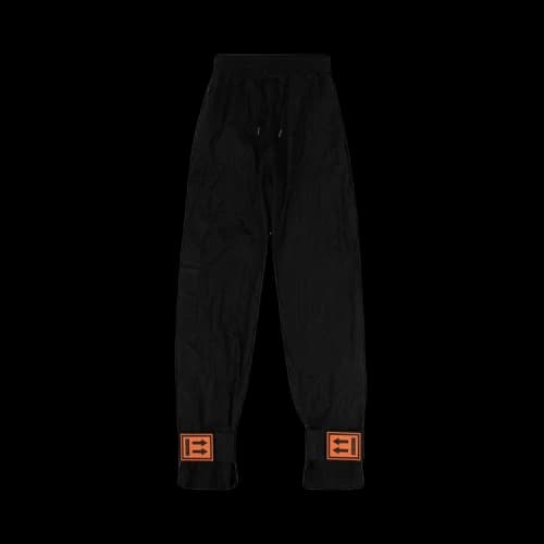 Off-White Nylon Elastic Waist Logo Jogging Pants 'Black'