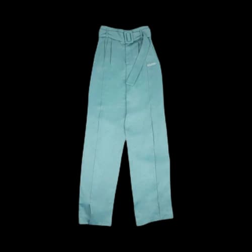 Off-White Front Pleats Pants 'Blue'