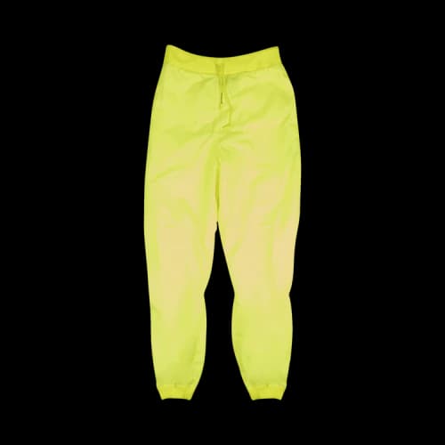 Off-White High Waisted Trousers 'Neon Yellow'