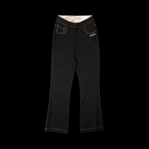 Off-White Contrast Stitch Trousers 'Black'