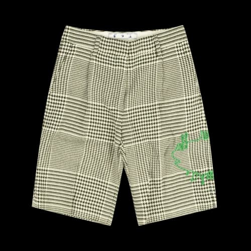 Off-White Pied De Poule Shorts 'Black/White'