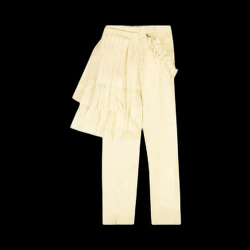 Off-White Gabard Curtains Panel Pant 'Beige'