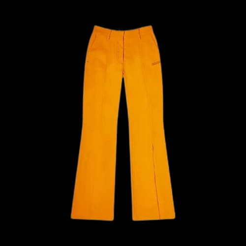 Off-White Crepe Split Flared Pant 'Orange'