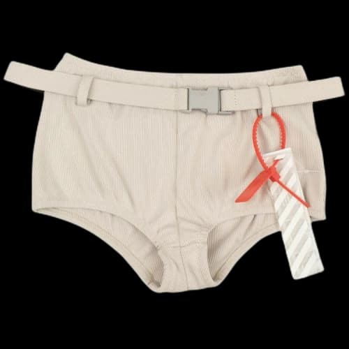 Off-White Belted Boxing Shorts 'Beige'