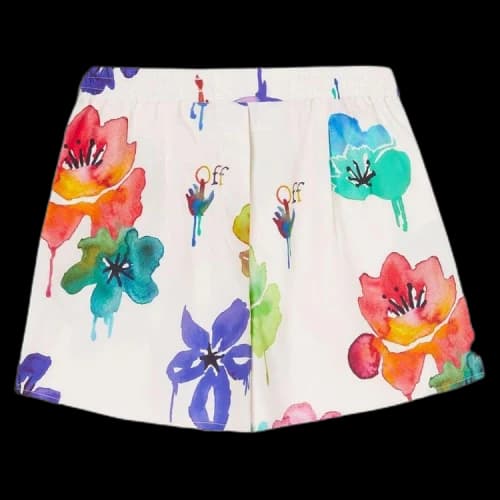 OFF-WHITE Floral Print Shorts Floral