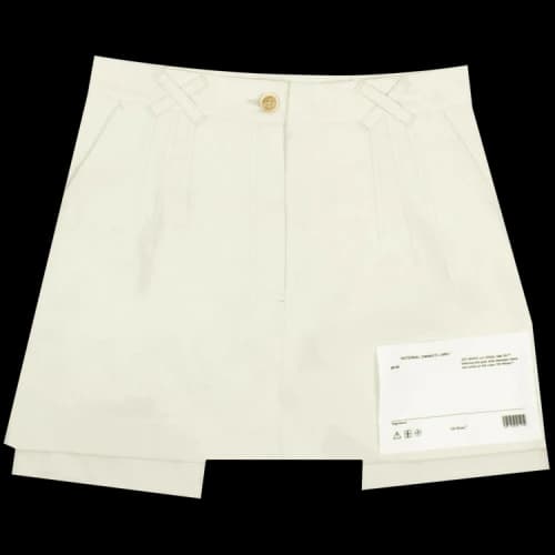 Off-White Pocket Hem Mini Skirt 'White'