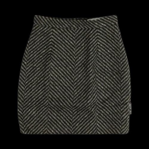 Off-White Chevron Tailored Mini Skirt 'Black'