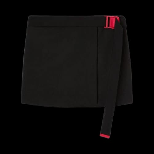 Off-White Polyester Mini Skirt 'Black'
