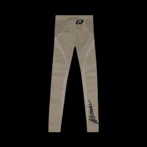 Off-White Logo Print Leggings 'Gray'
