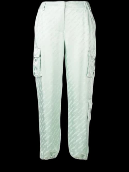 OFF-WHITE Monogram Cargo Pants Light Green