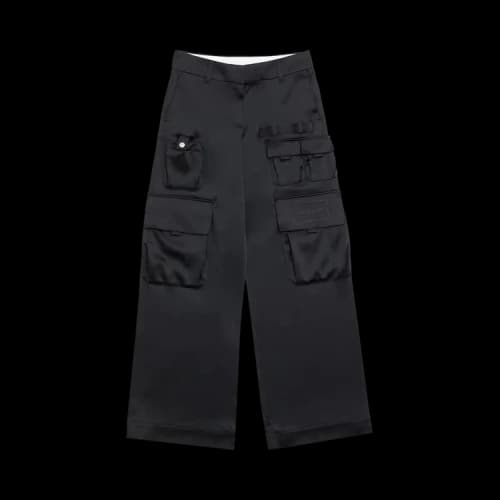 Off-White Satin Toybox Cargo Pants 'Black'