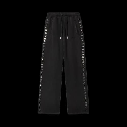 Off-White Eyelet Detailed Track Pants 'Black'