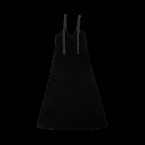 Off-White Velvet Long Length Dress 'Black'