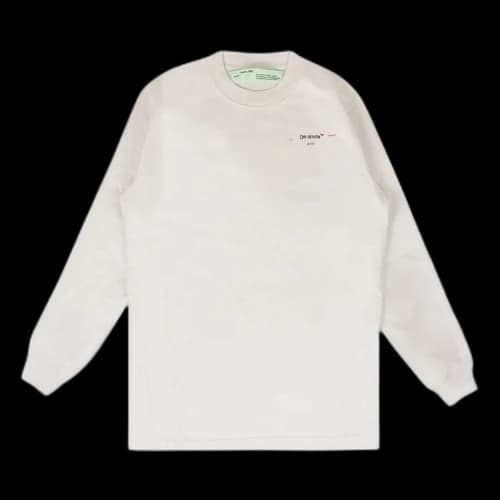 Off-White Oversized Printed Sweater Dress 'White'