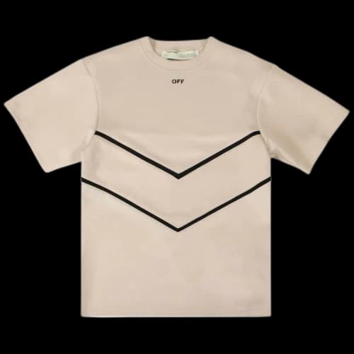 Off-White Intarsia T-Shirt Dress 'Beige'