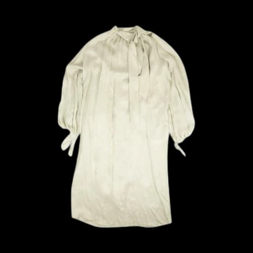Off-White Collar Tie Dress 'White'