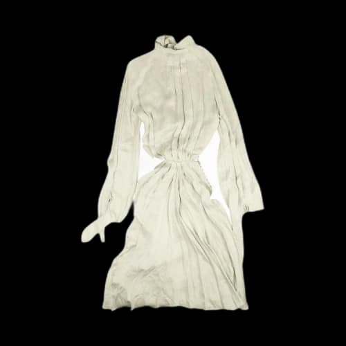 Off-White Button Window Dress 'Grey'