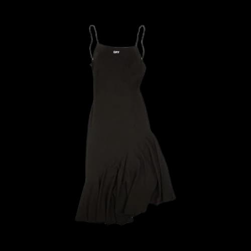 Off-White Ruffle Multi Strings Dress 'Black'