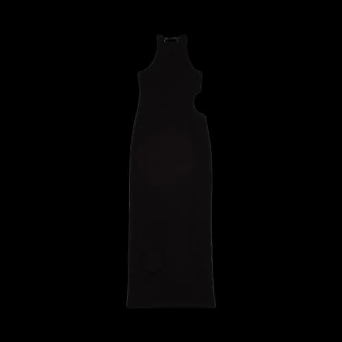 Off-White Meteor Ribbed Rowing Dress 'Black'