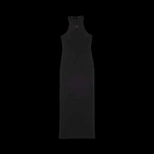 Off-White Off-Stamp Ribbed Dress 'Black' (Women's)