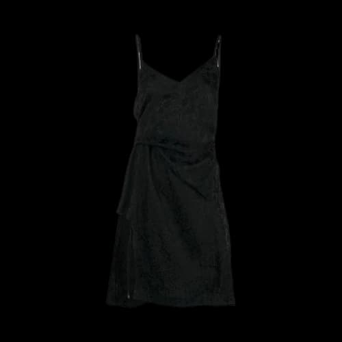 Off-White Floral Jacquard Pull Up Dress 'Black/Black'