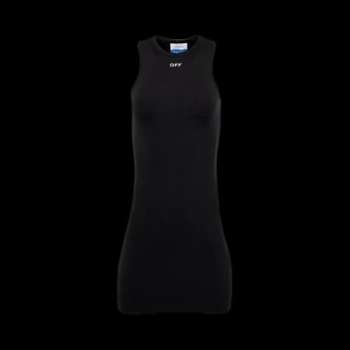 Off-White Sleek Rowing Dress 'Black/White'