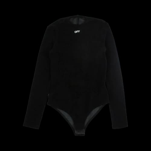 Off-White Logo Bodysuit 'Black'