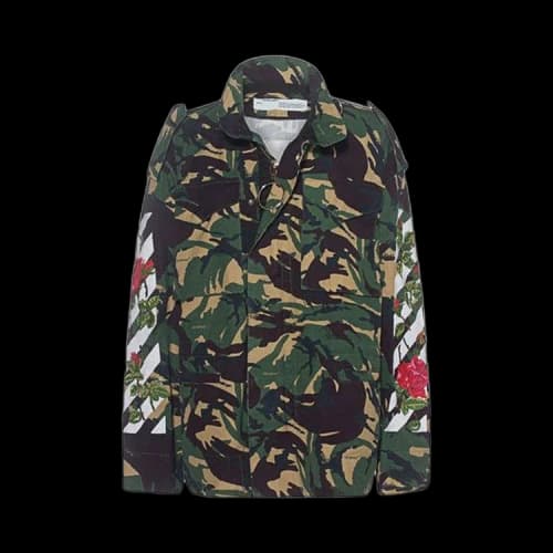 Off-White Diagonal Rose Stripes Camo Jacket 'Camo'