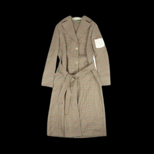 Off-White Shiny Quilted Coat 'Bronze'