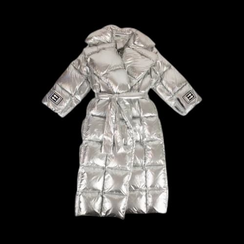 Off-White Over Puffer Coat 'Silver'