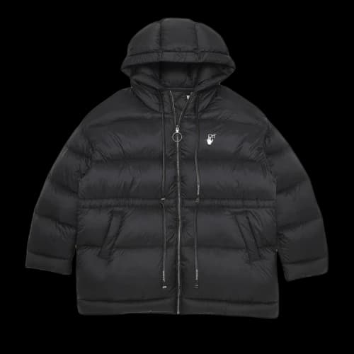 Off-White Belted Puffer 'Black/White'