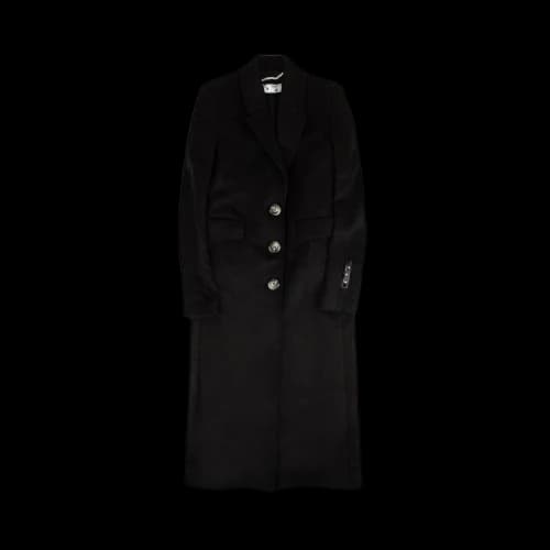 Off-White Half Moon Trench Coat 'Black'