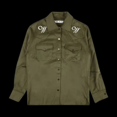 Off-White Boxy Military Jacket 'White'