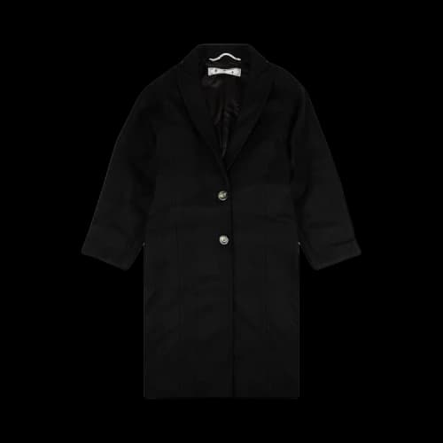 Off-White Wool Felt Belt Coat 'Black'