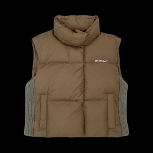 Off-White Peach NY Arrow Crop SL Vest 'Military/Lilac'